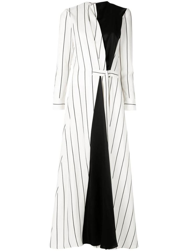 Layeur Bergman Panelled Voile Maxi Dress - White