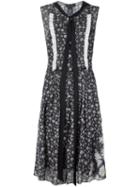 Marc Jacobs Daisy Print Voile Dress, Women's, Size: 0, Black, Cotton