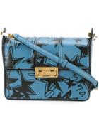 Lanvin 'jiji' Star Print Shoulder Bag - Blue