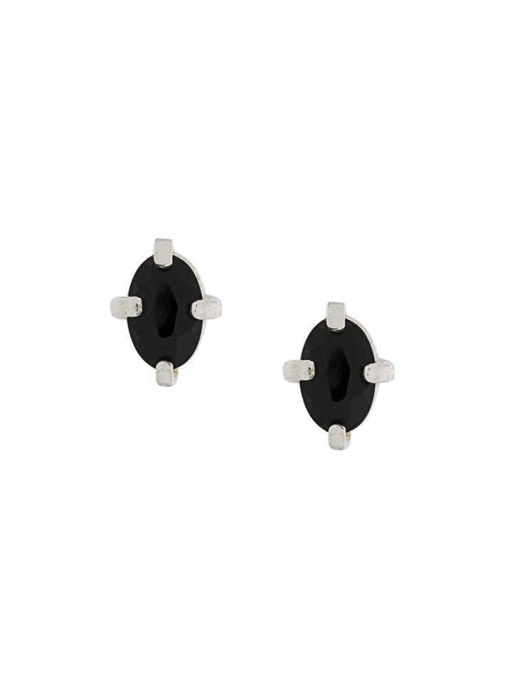 Wouters & Hendrix My Favourites Onyx Stone Studs - Silver
