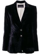 Ermanno Ermanno Velvety Blazer - Black