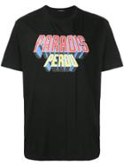 3.paradis Printed Short Sleeved T-shirt - Black
