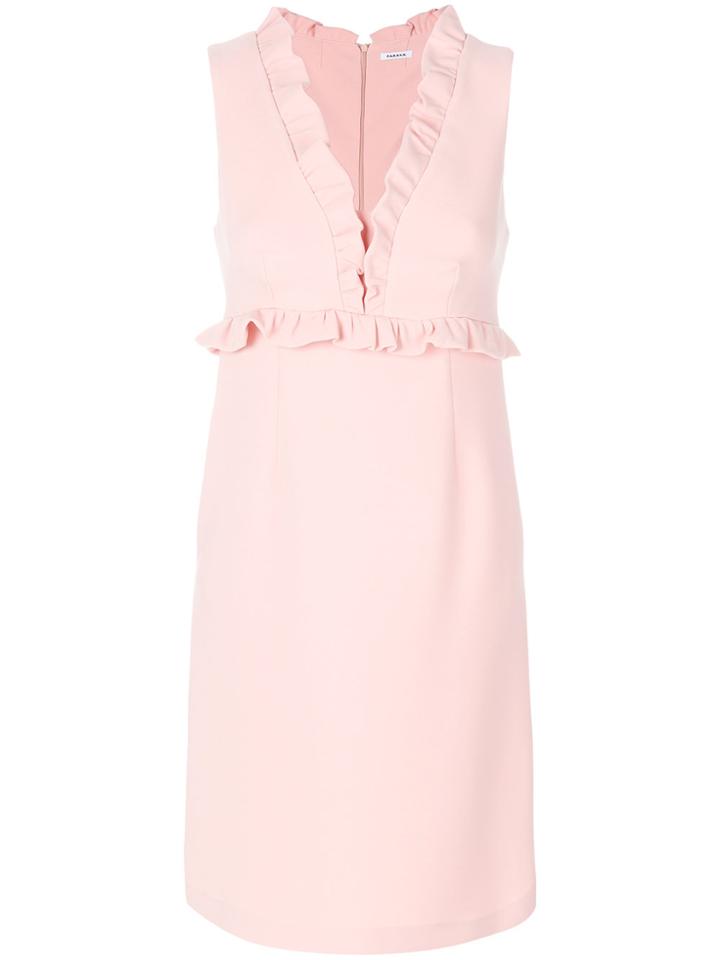 P.a.r.o.s.h. Ruffle Trim Dress - Pink & Purple