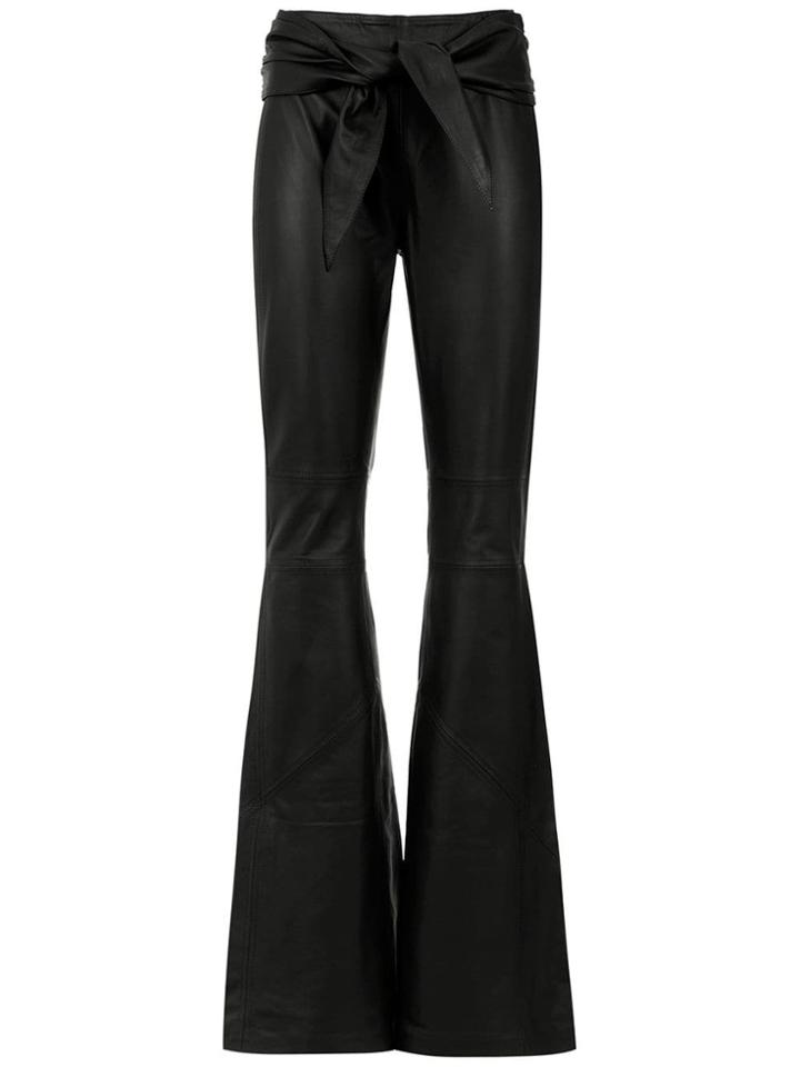 Clé Leather Trousers - Black