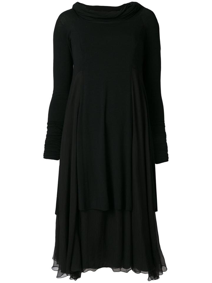Giorgio Armani Vintage Layered Dress - Black
