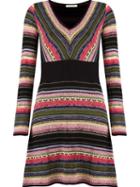 Cecilia Prado V-neck Knitted Dress, Women's, Size: G, Black, Acrylic/polyamide/viscose