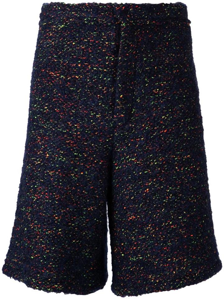Tillmann Lauterbach 'pierre' Shorts, Men's, Size: Large, Blue, Virgin Wool/cotton/acrylic