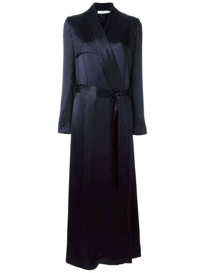 Galvan Long Sleeve Wrap Dress