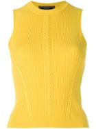 Versace Fitted Sleeveless Jumper - Yellow & Orange