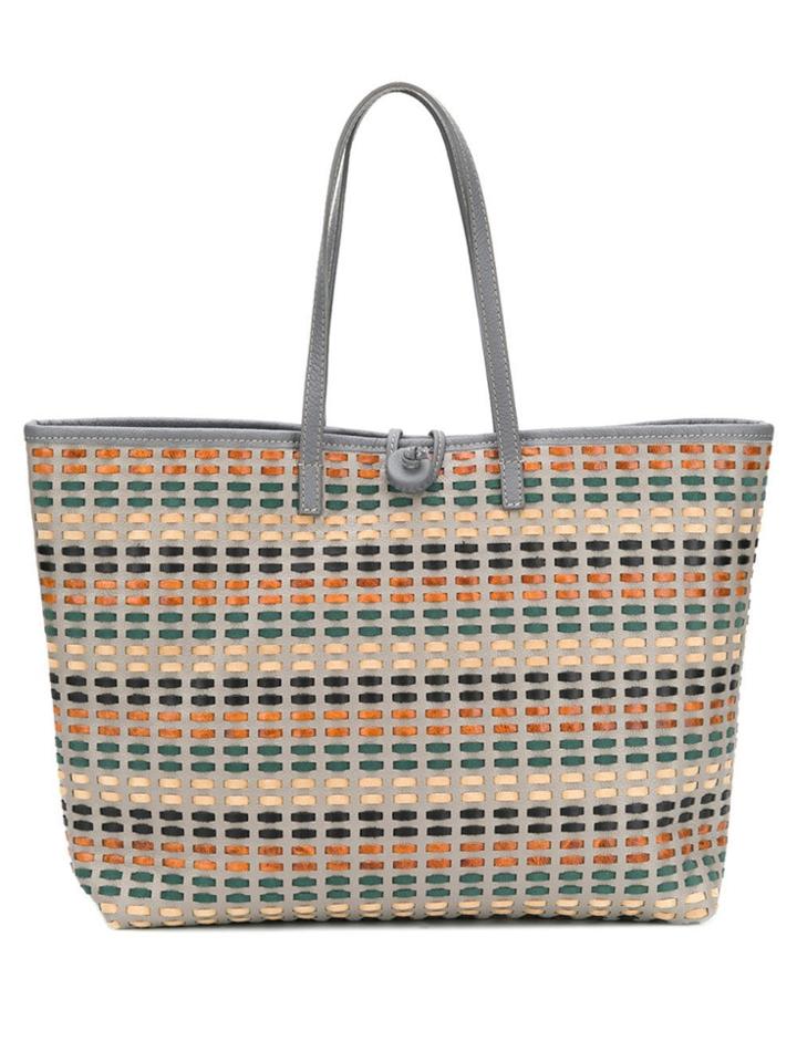 Carmina Campus Braided Basket Tote - Grey