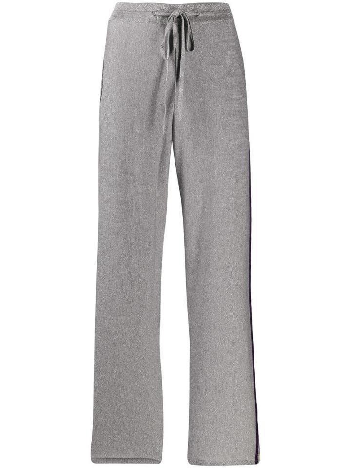 Iceberg Logo Stripe Track Pants - Grey