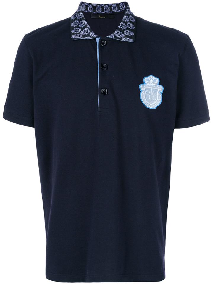 Billionaire Chest Patch Polo Shirt - Blue