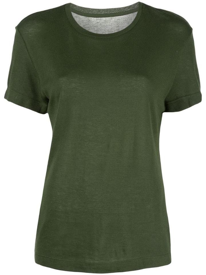 The Elder Statesman Round Neck T-shirt - White
