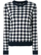 Steffen Schraut Gingham Jumper - Blue