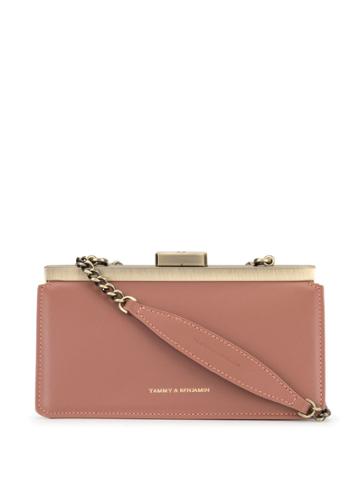 Tammy & Benjamin Embossed Clutch Bag - Pink