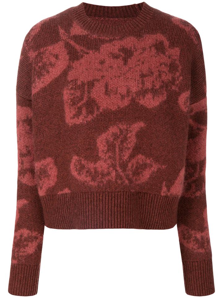 All Saints Floral Printed Jumper - Red