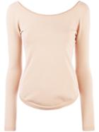 Lemaire - Long-sleeve Top - Women - Polyester/viscose - L, Brown, Polyester/viscose