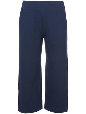 Kinly Cropped Wide-leg Trousers - Blue