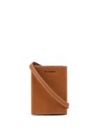 Jil Sander Square Shoulder Bag - Brown