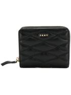 Dkny Quilted Pinstripe Carryall Wallet - Black