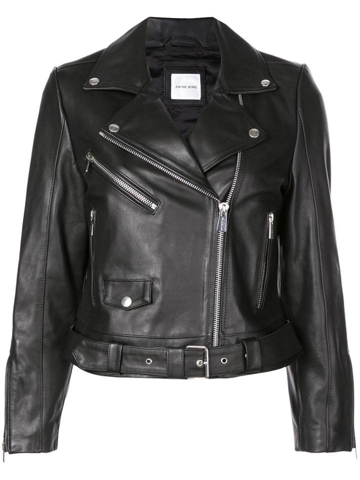 Anine Bing Jett Biker Jacket - Black