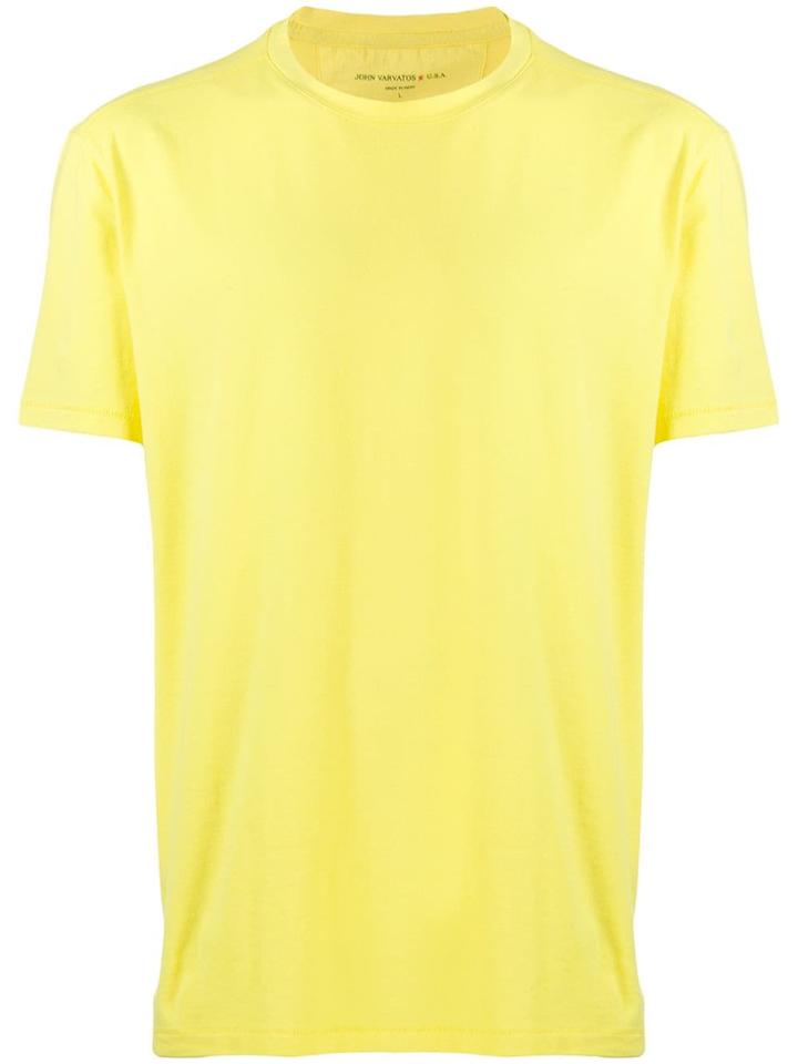 John Varvatos Star Usa Plain Relaxed-fit T-shirt - Yellow
