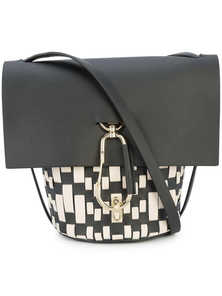 Zac Zac Posen Belay Woven Crossbody Bag - Black