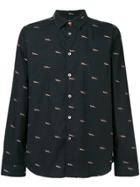 Ps By Paul Smith Shark Print Shirt - Blue