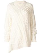 Stella Mccartney Cable-knit Oversized Sweater - White