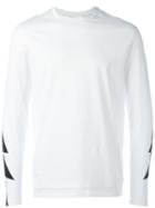 Neil Barrett Lightning Bolt Sweatshirt, Men's, Size: Xs, White, Cotton