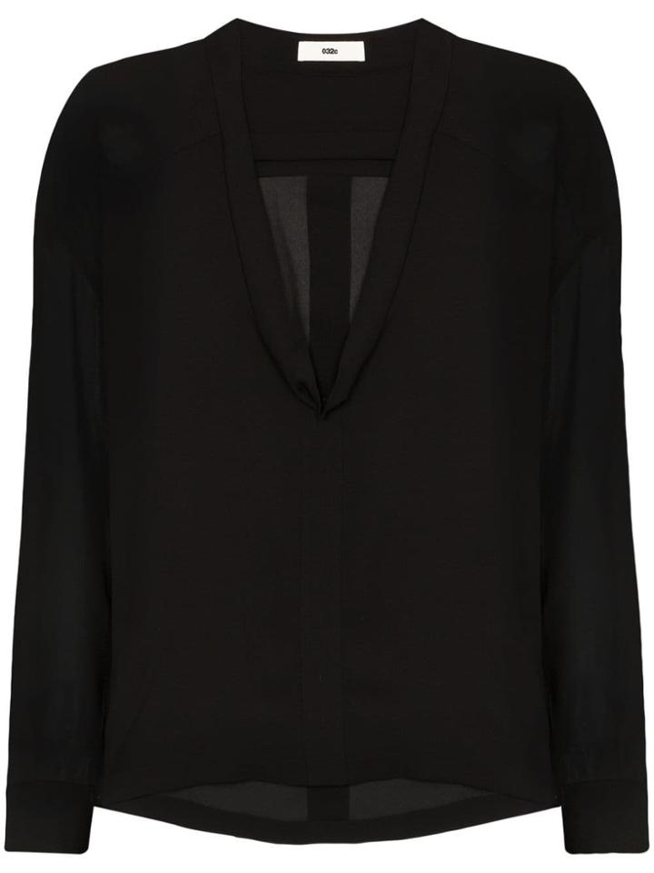 032c Cosmic Workshop Silk Blouse - Black