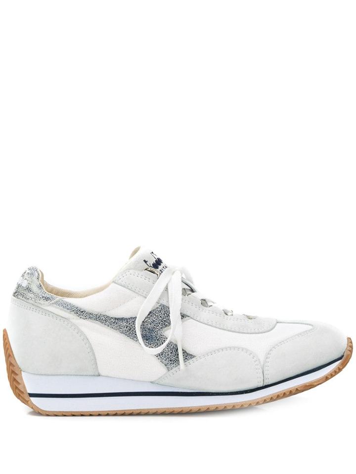 Diadora Logo Embroidered Sneakers - White