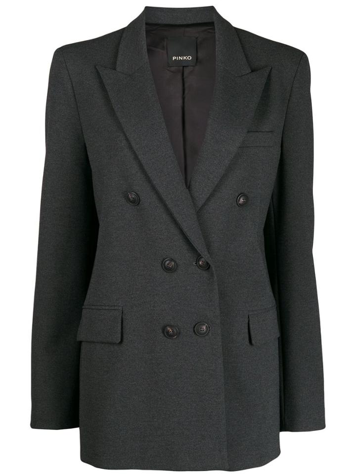 Pinko Fitted Double-breasted Blazer - Grey