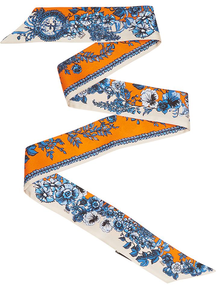 Fendi Floral Print Wrappy - Yellow & Orange