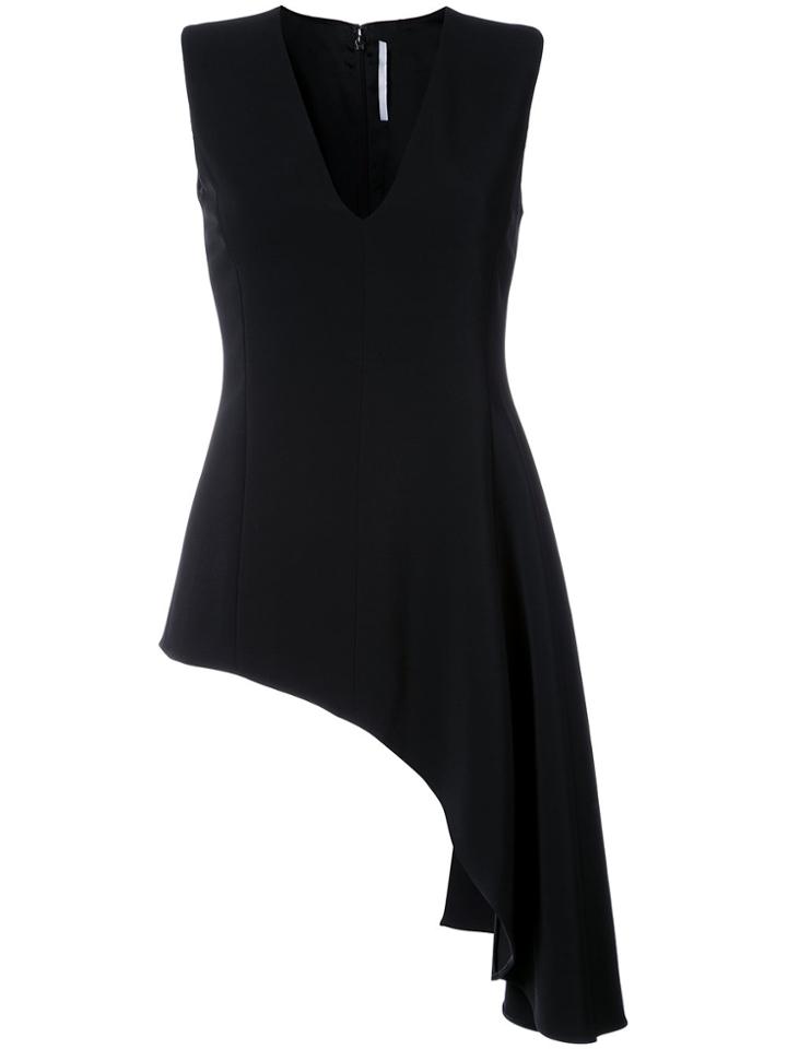 Rosetta Getty Asymmetric Hem Tank Top - Black