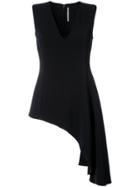 Rosetta Getty Asymmetric Hem Tank Top - Black