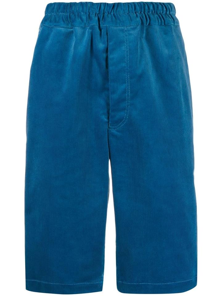 Comme Des Garçons Shirt Corduroy Chino Shorts - Blue