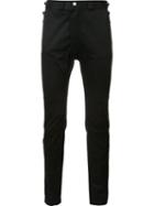 Ganryu Comme Des Garcons Skinny Trousers, Men's, Size: Medium, Black, Cotton/polyester/polyurethane