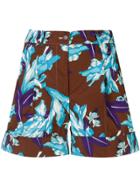 P.a.r.o.s.h. Floral Print Shorts - Brown