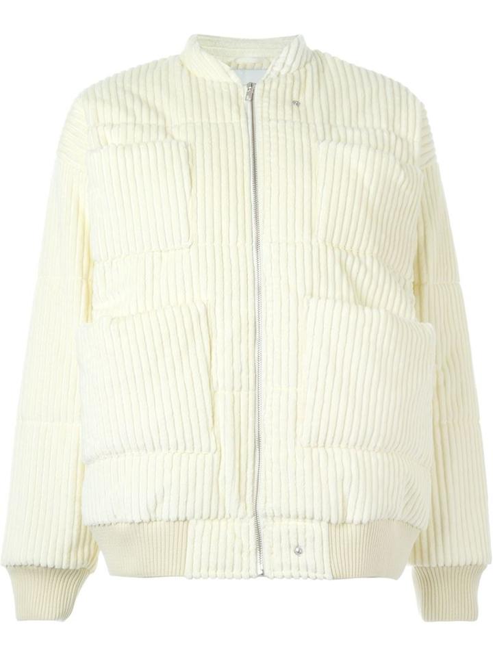 Carin Wester 'reva' Bomber Jacket, Women's, Size: Medium, Nude/neutrals, Cotton/polyester/viscose