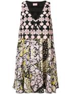 Giamba Printed V-neck Dress - Black