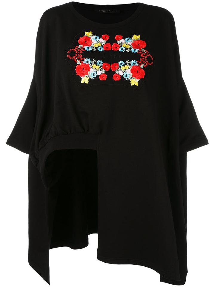 Area Di Barbara Bologna Asymmetric Hem Sweater, Women's, Black, Cotton/spandex/elastane