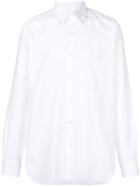 Barba Long-sleeve Fitted Shirt - White