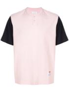 Supreme Two-tone Henley T-shirt - Pink