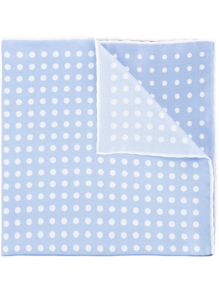 Cerruti 1881 Polka Dot Checked Scarf - Blue