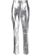 Philosophy Di Lorenzo Serafini Metallic-effect Trousers - Silver