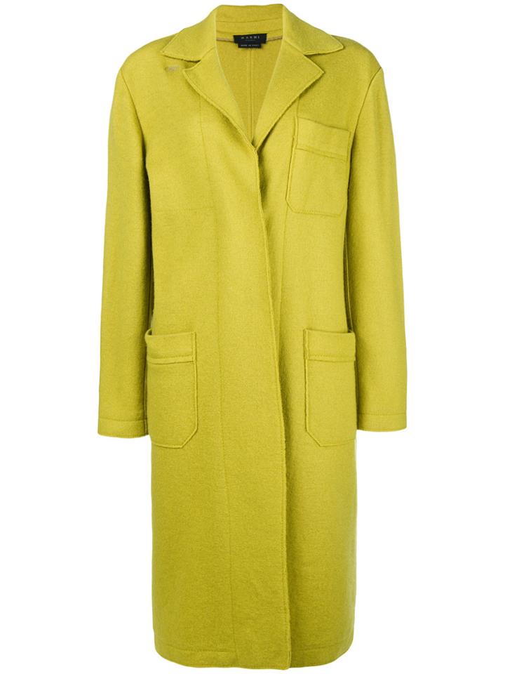 A.n.g.e.l.o. Vintage Cult Concealed Fastening Coat - Green
