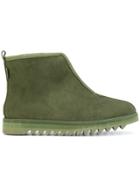 Suicoke Zipped Ridged Sole Boots - Green