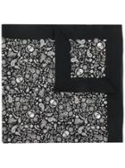 Saint Laurent Skull Print Bandana - Black