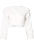 Lisa Marie Fernandez Kimono Blouse, Women's, Size: 3, White, Linen/flax
